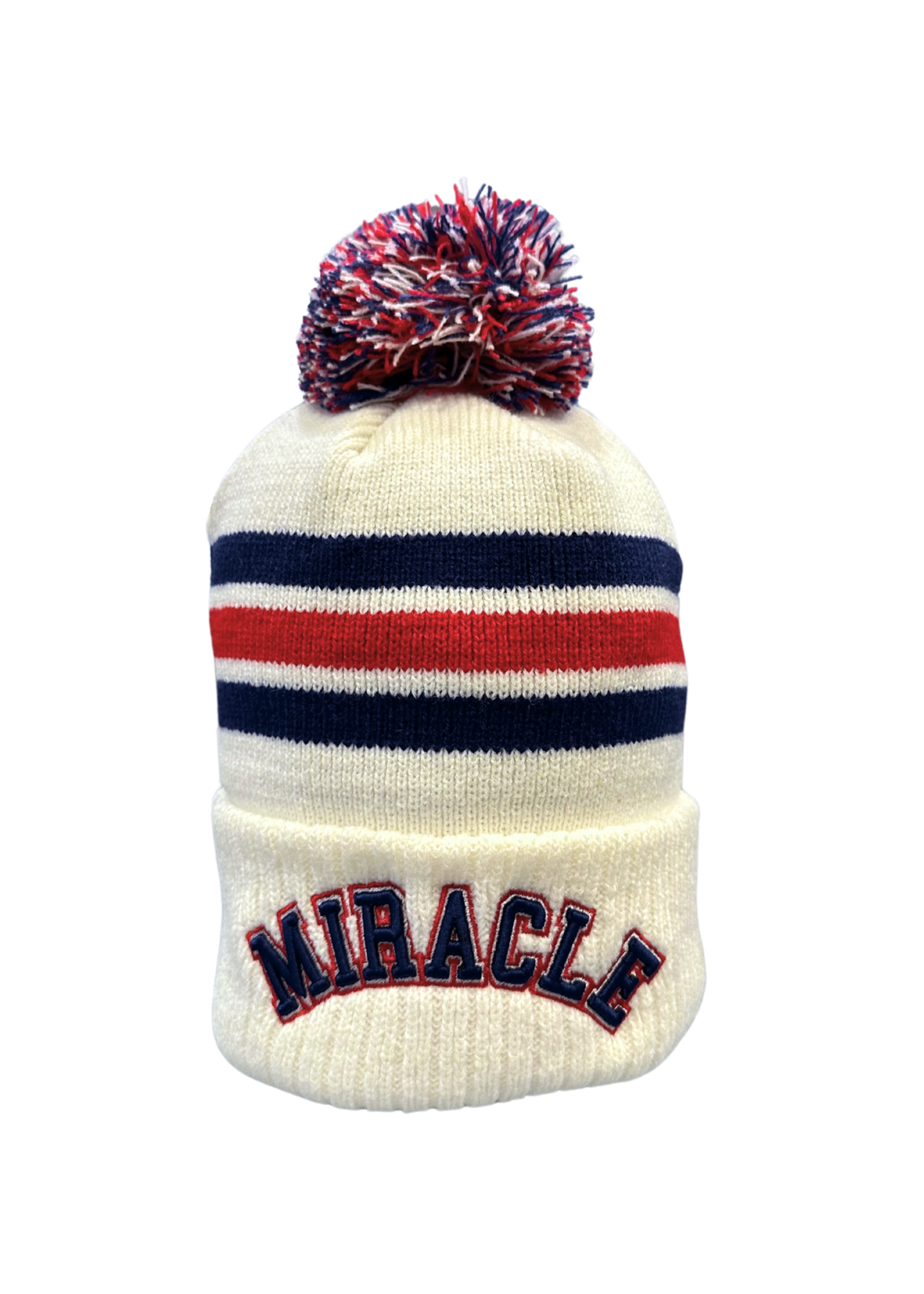 USA Miracle on Ice White Stripes Beanie