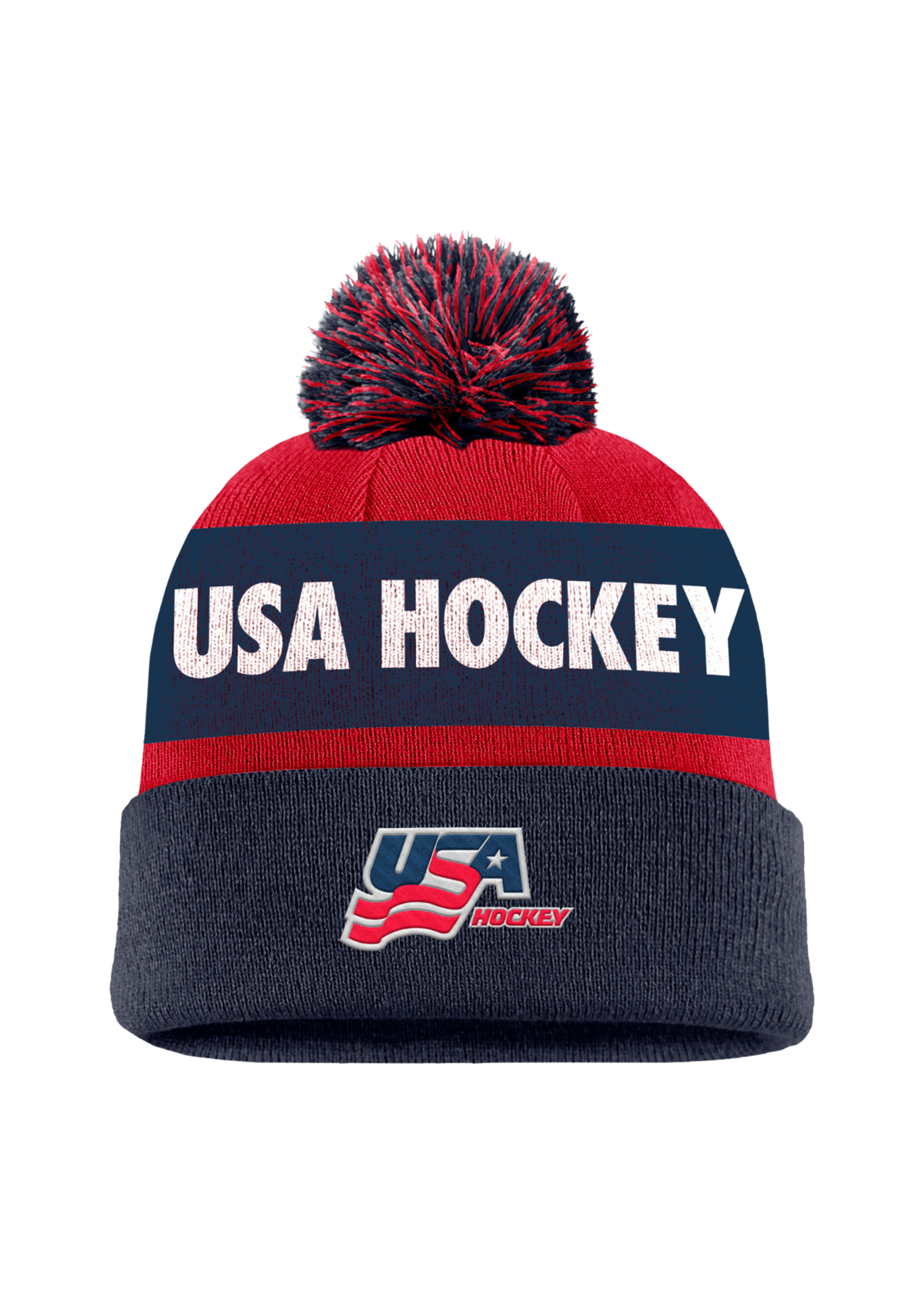USAH Peak Pom Beanie