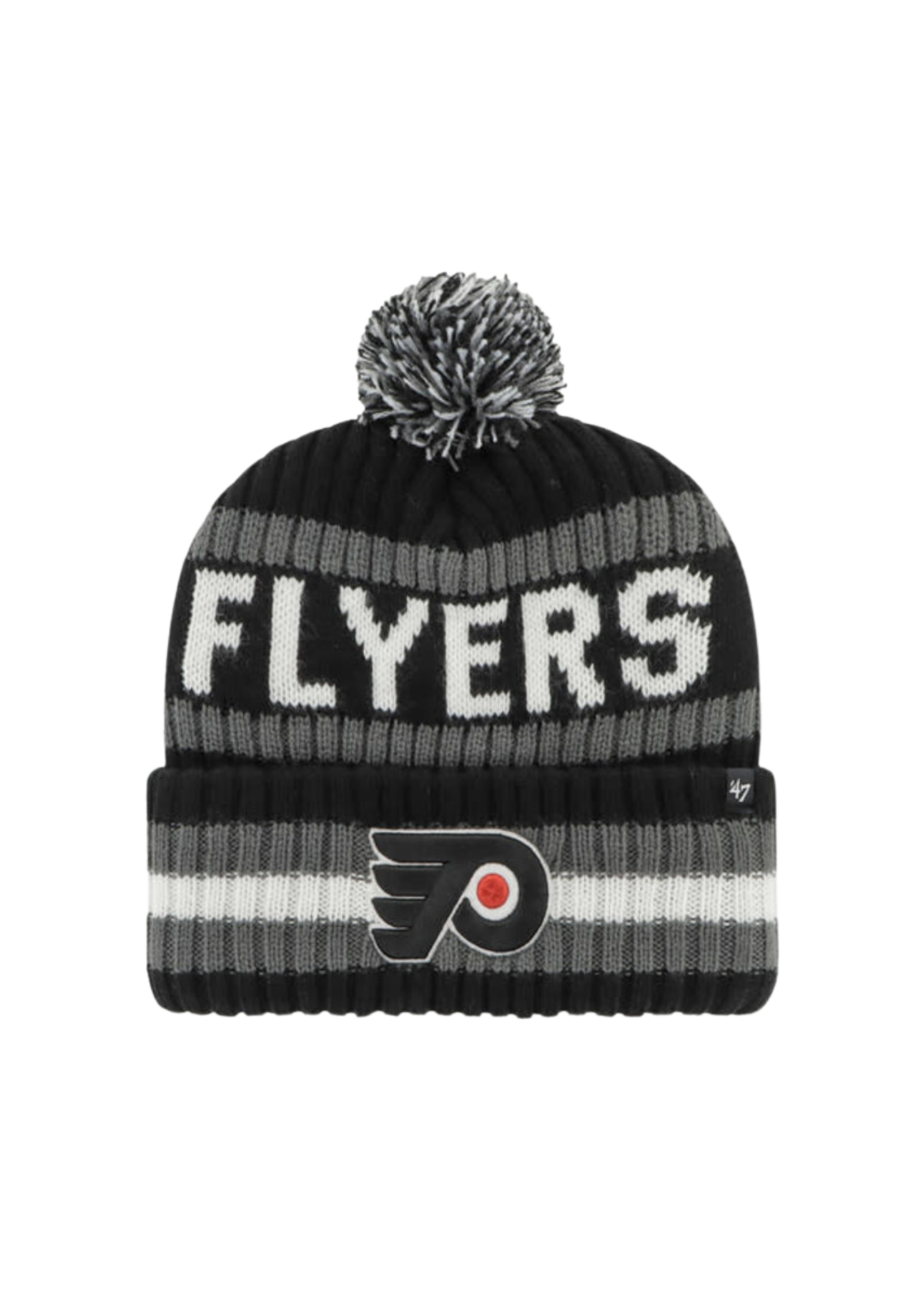 Philadelphia Flyers Bering Cuff Pom Beanie