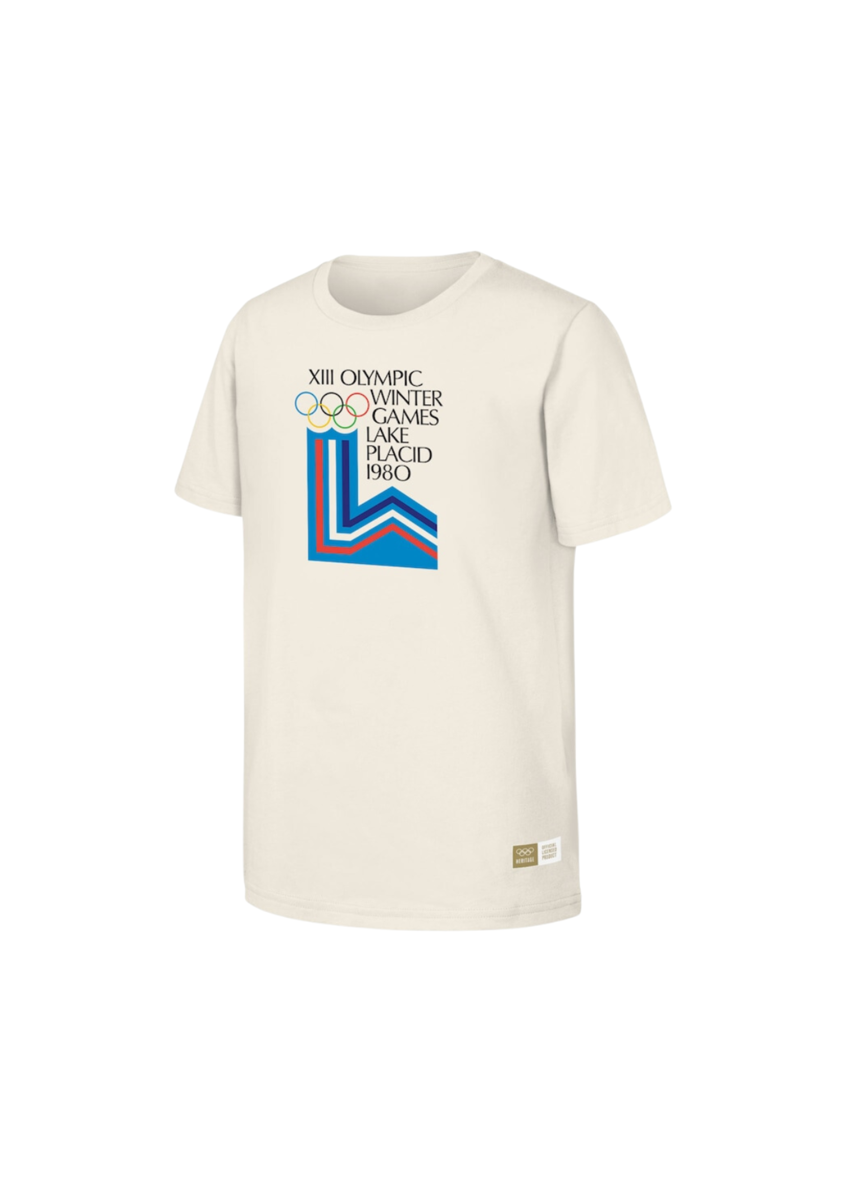 Natural 1980 Lake Placid Games Olympic Heritage T-Shirt
