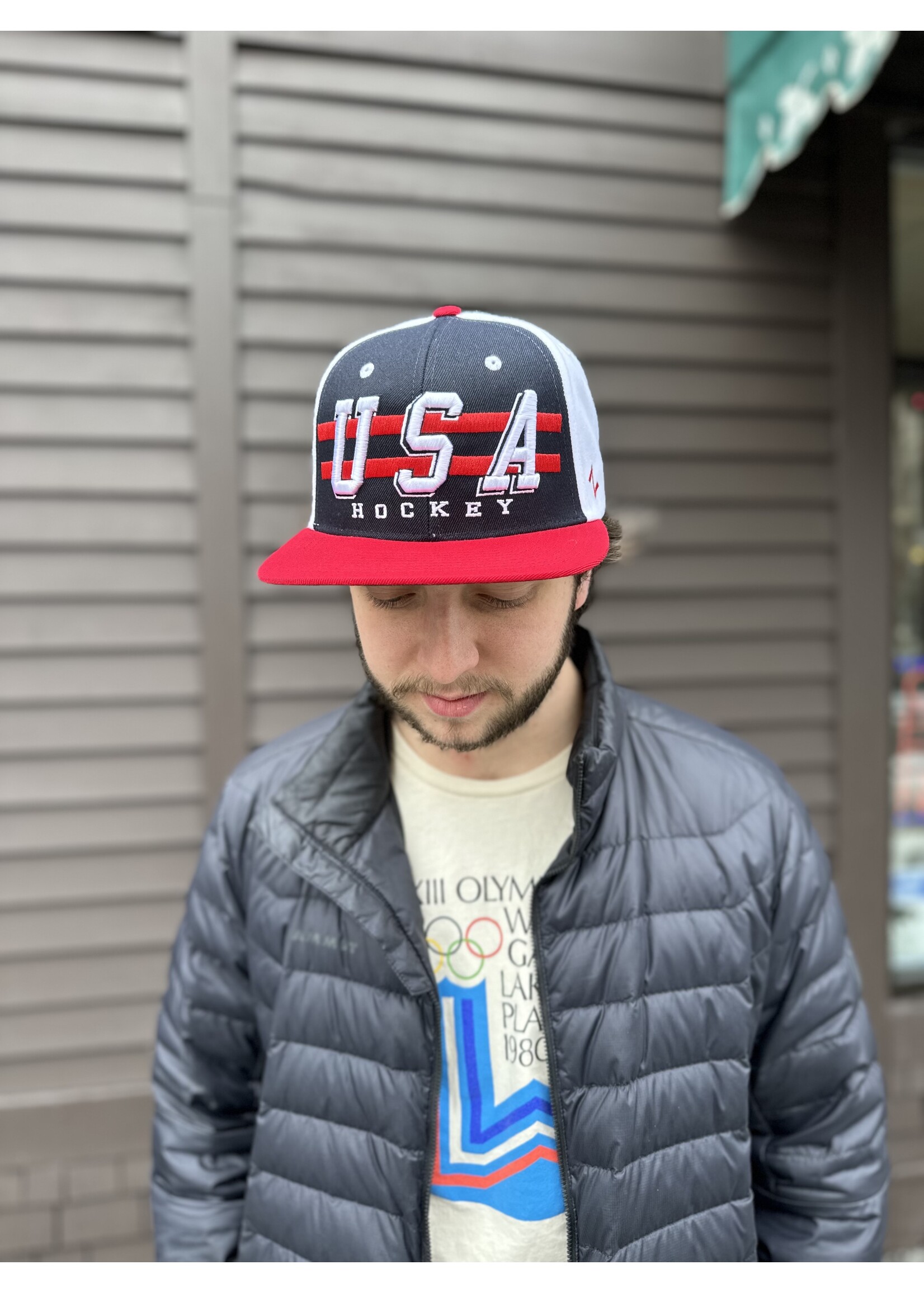 USAH Two-Stripe Snapback