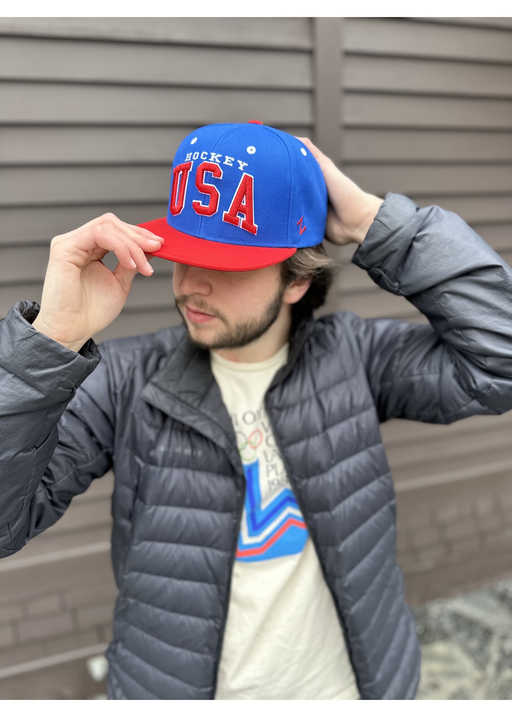 USA Hockey Superstar Snapback Cap