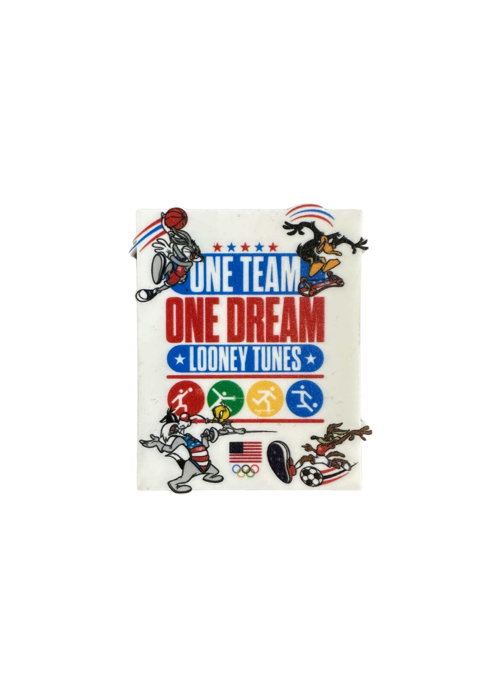 Paris 2024 One Team One Dream Looney Tunes Magnet