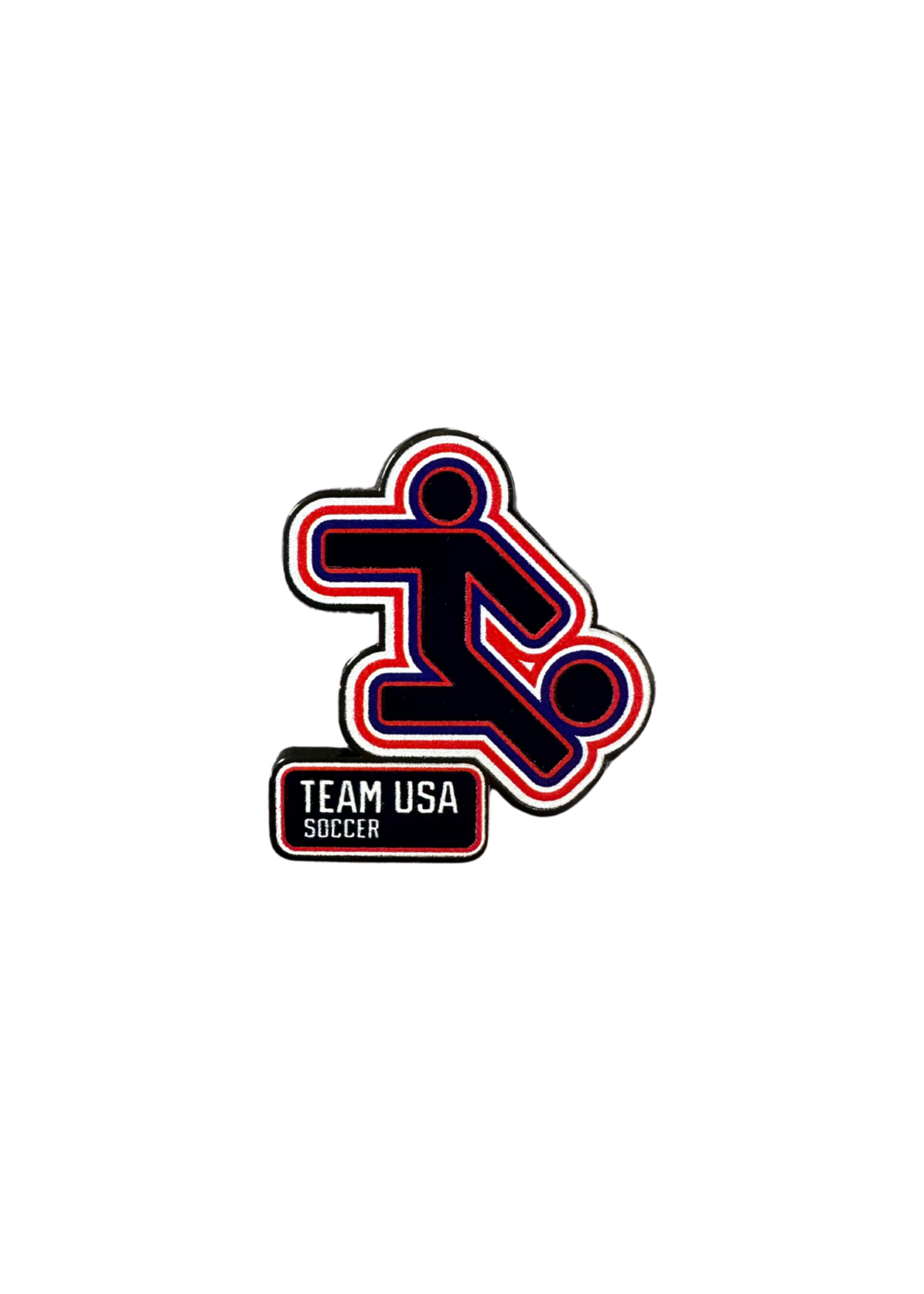 Team USA Pictogram Soccer Lapel Pin