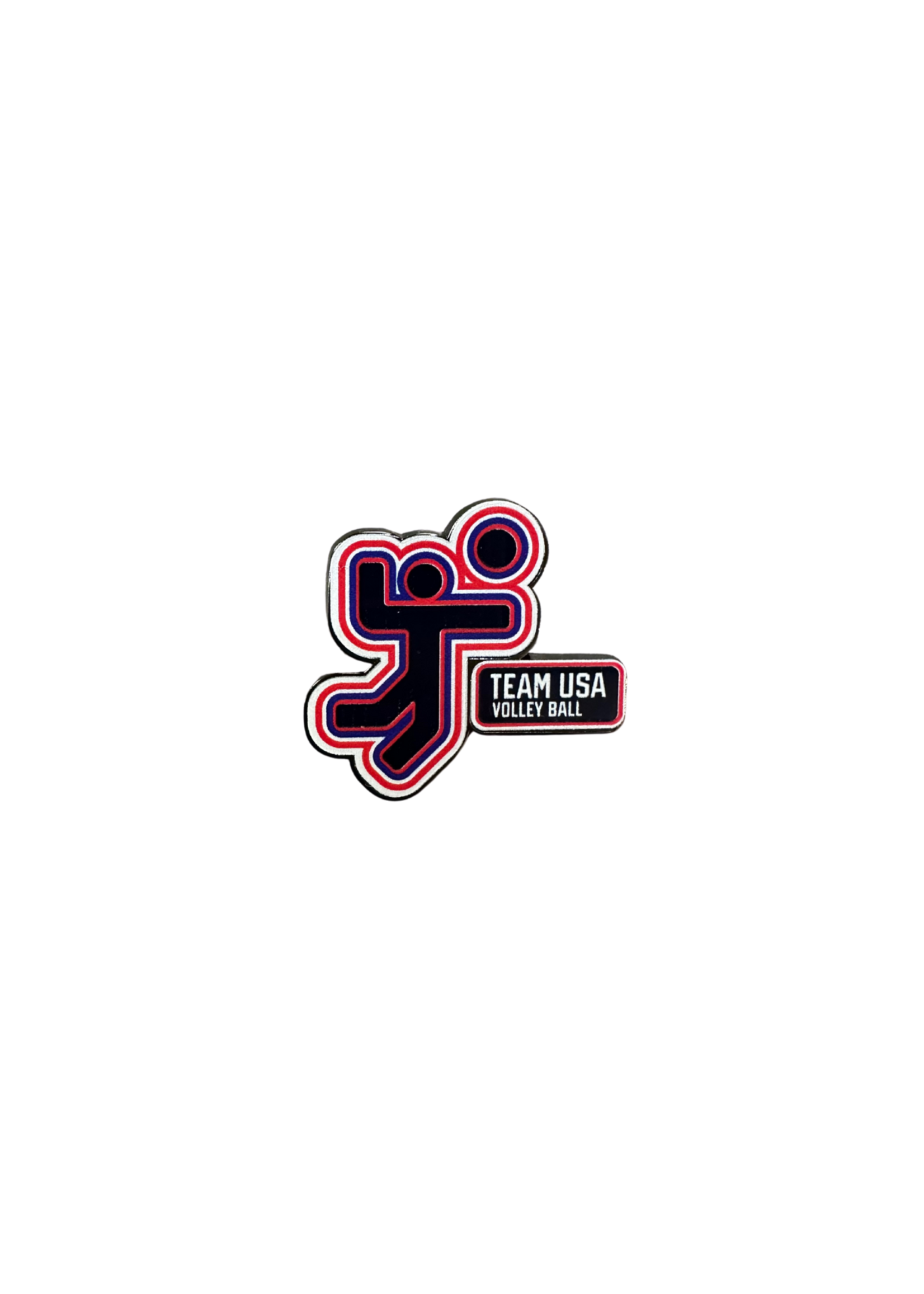 Team USA Pictogram Volleyball Lapel Pin