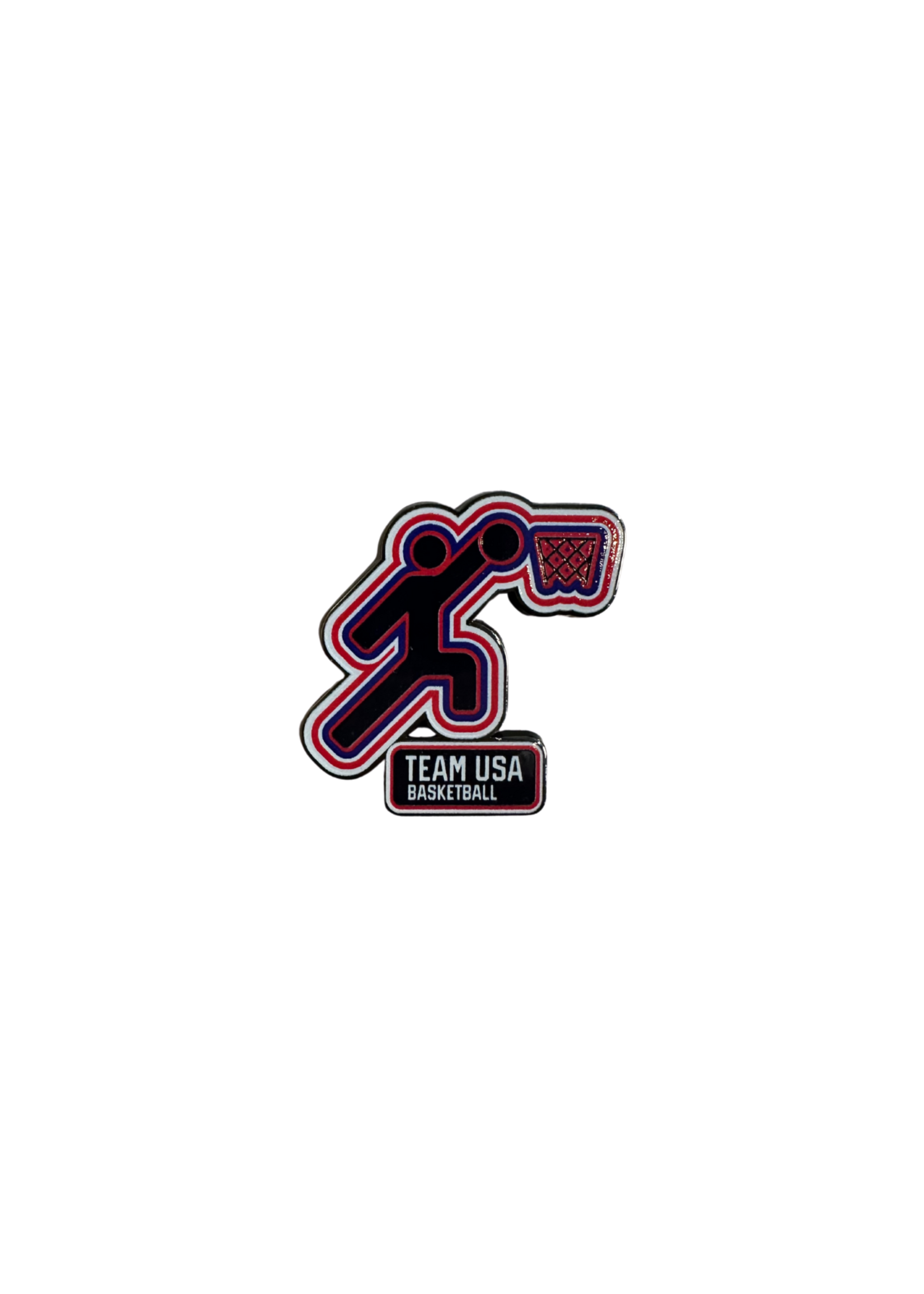 Team USA Pictogram Basketball Lapel Pin