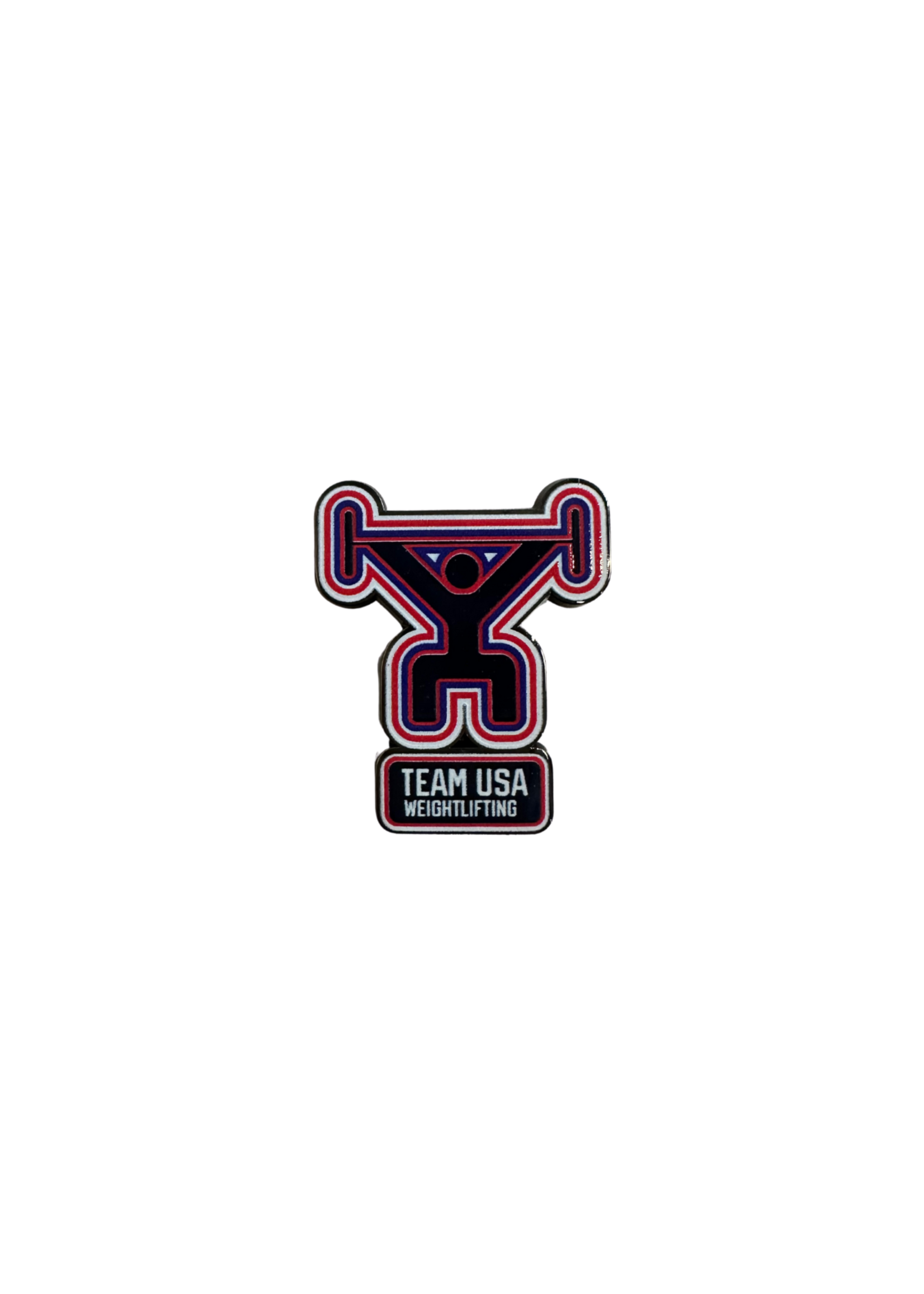 Team USA Pictogram Weightlifting Lapel Pin
