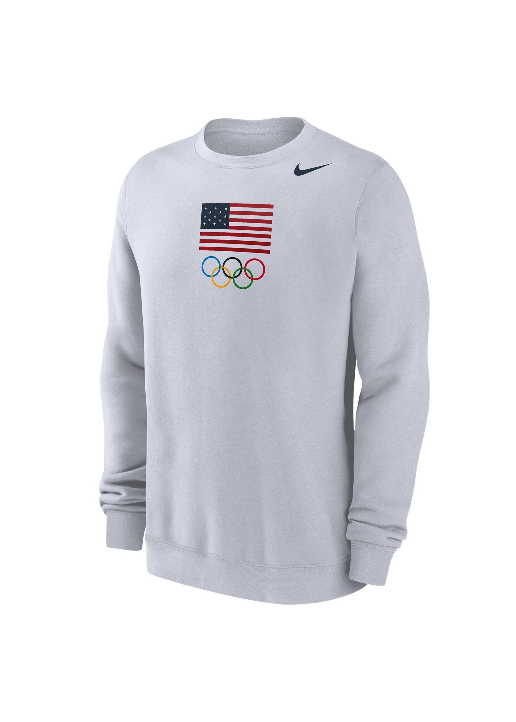 Nike Team USA Olympic Flag  & Full Color Rings Club Crew