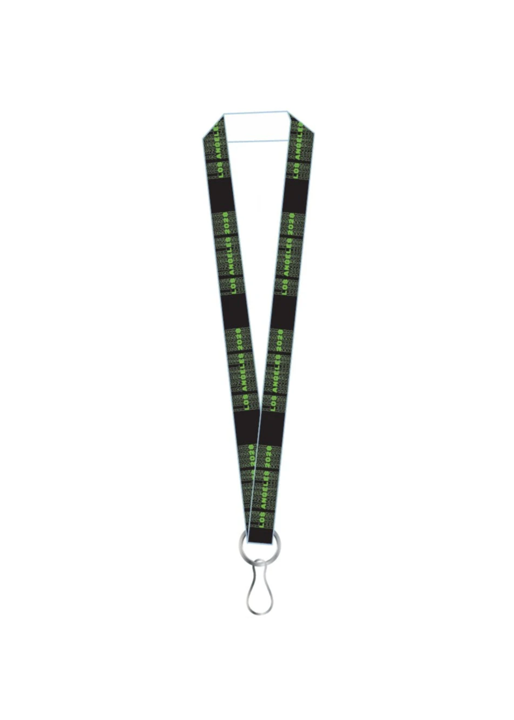 LA28 Logo Black Lanyard
