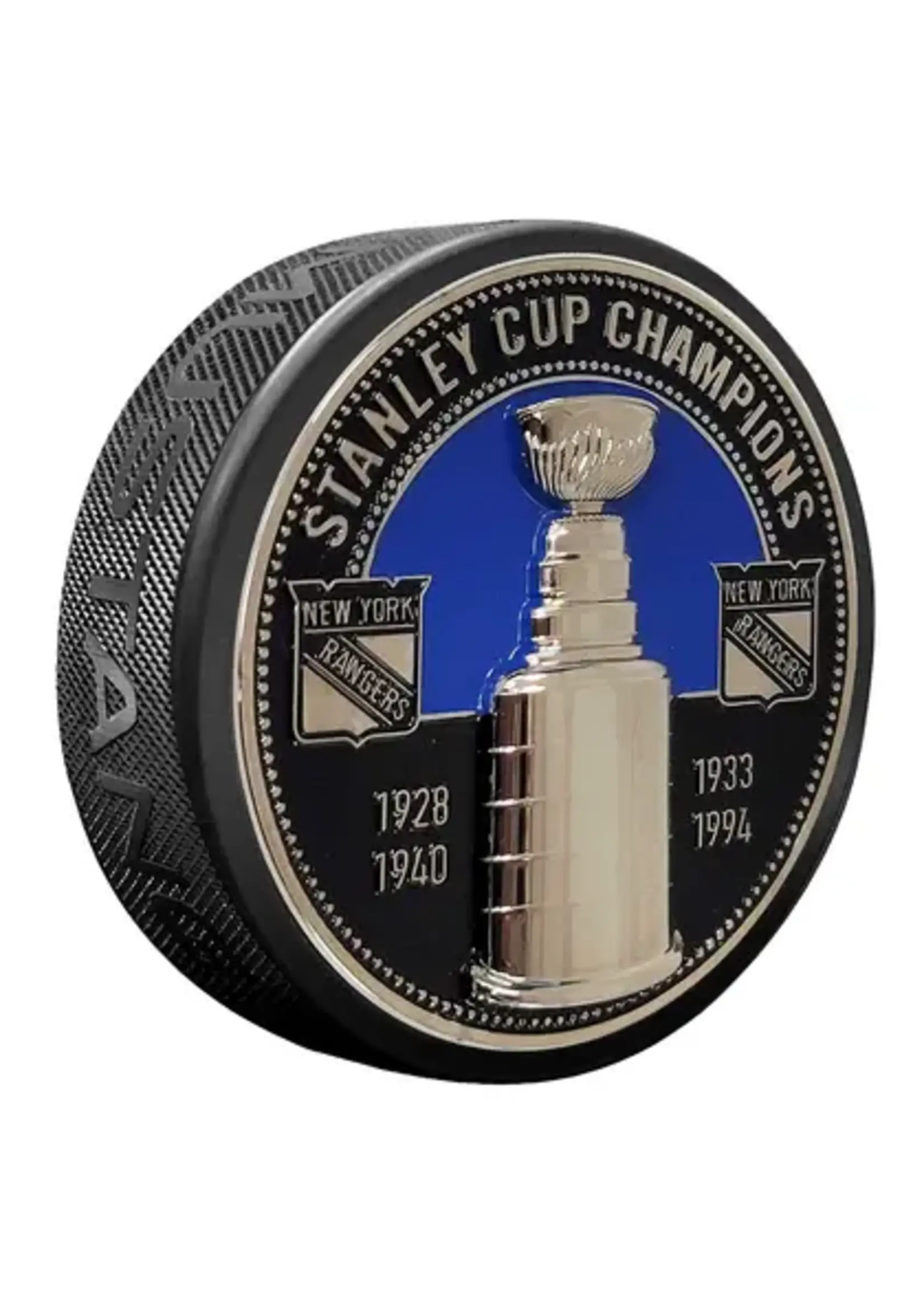 New York Rangers 3D Medallion Stanley Cup Puck