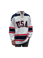 Vintage USA Hockey Sawyer Lace-Up Hoodie