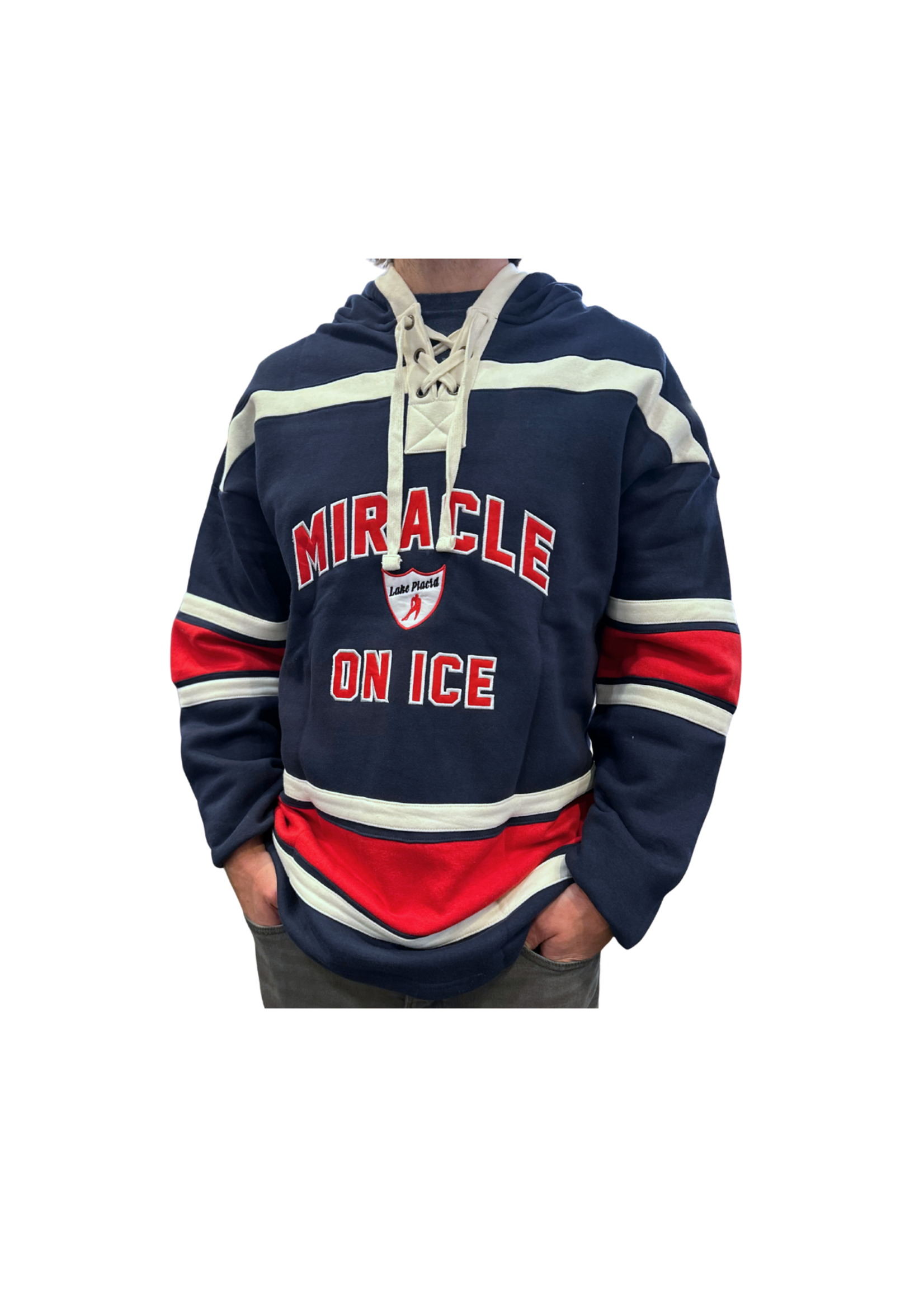 1980 Miracle on Ice Lace-Up Hoodie