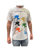 Vintage Lake Placid XIII Olympic Winter Games Multi Skier Tee