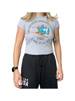 Women's Roni the Raccoon Skier Short Sleeve Tee
