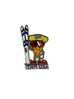 Team USA Pizza Skier Pin