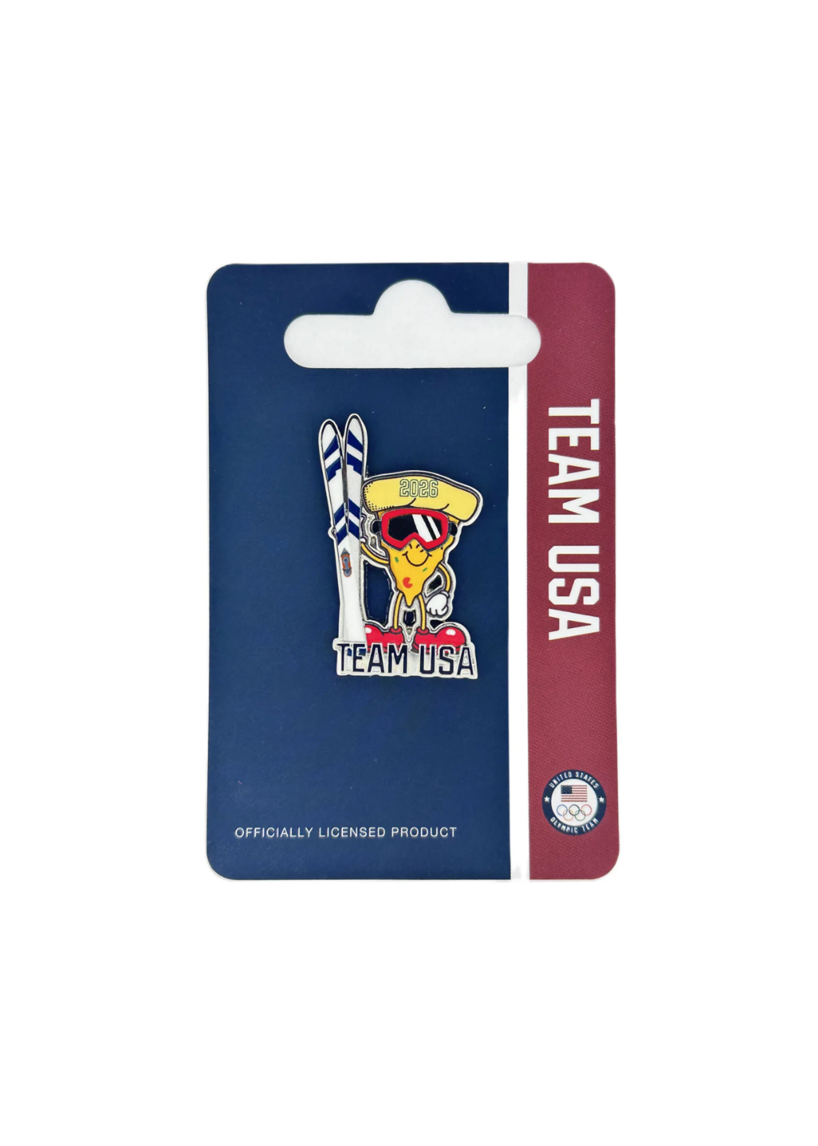 Team USA Pizza Skier Pin