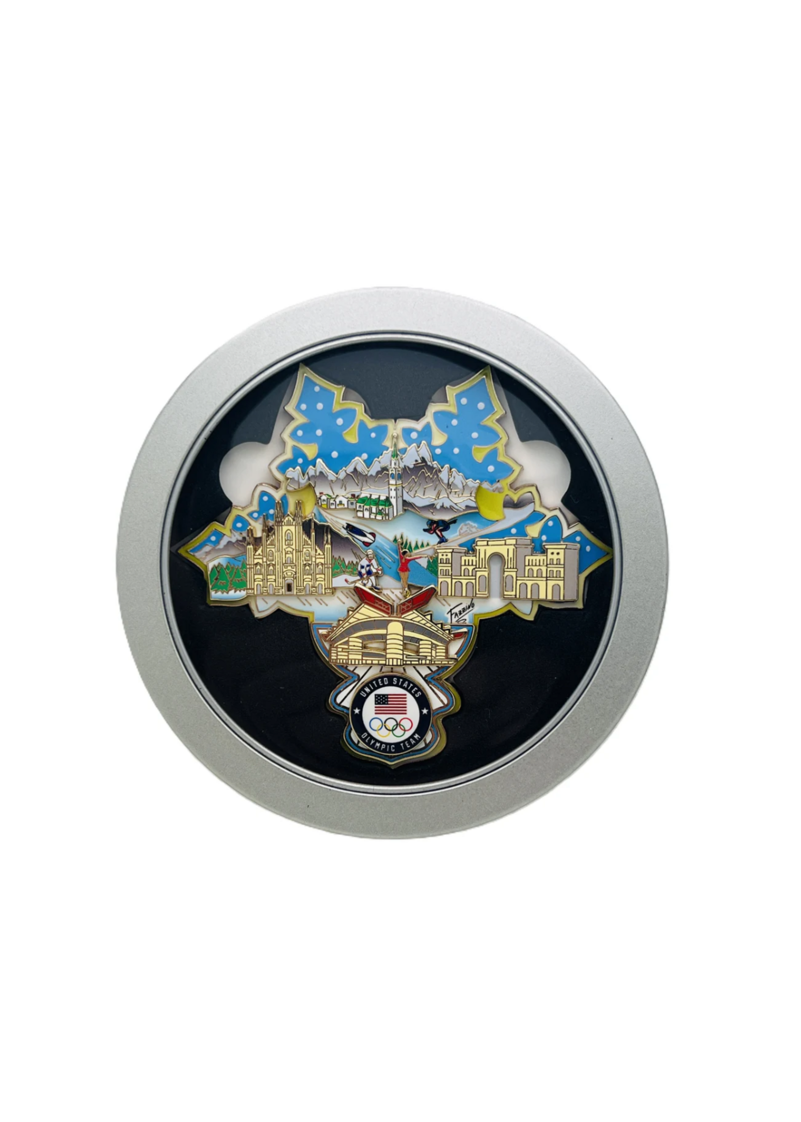 Limited Edition Fazzino Team USA 3 Layer Pin