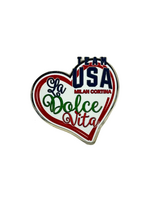 Team USA La Dolce Vita Heart Pin