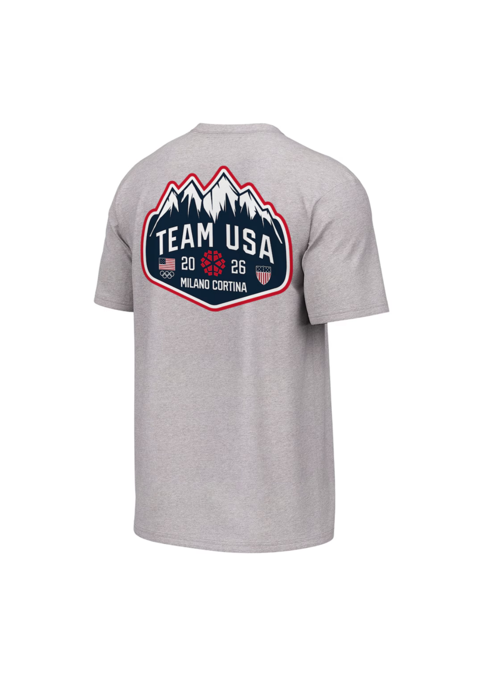Team USA Milano Cortina 2026 Winter Olympics Mountain Patch T-Shirt