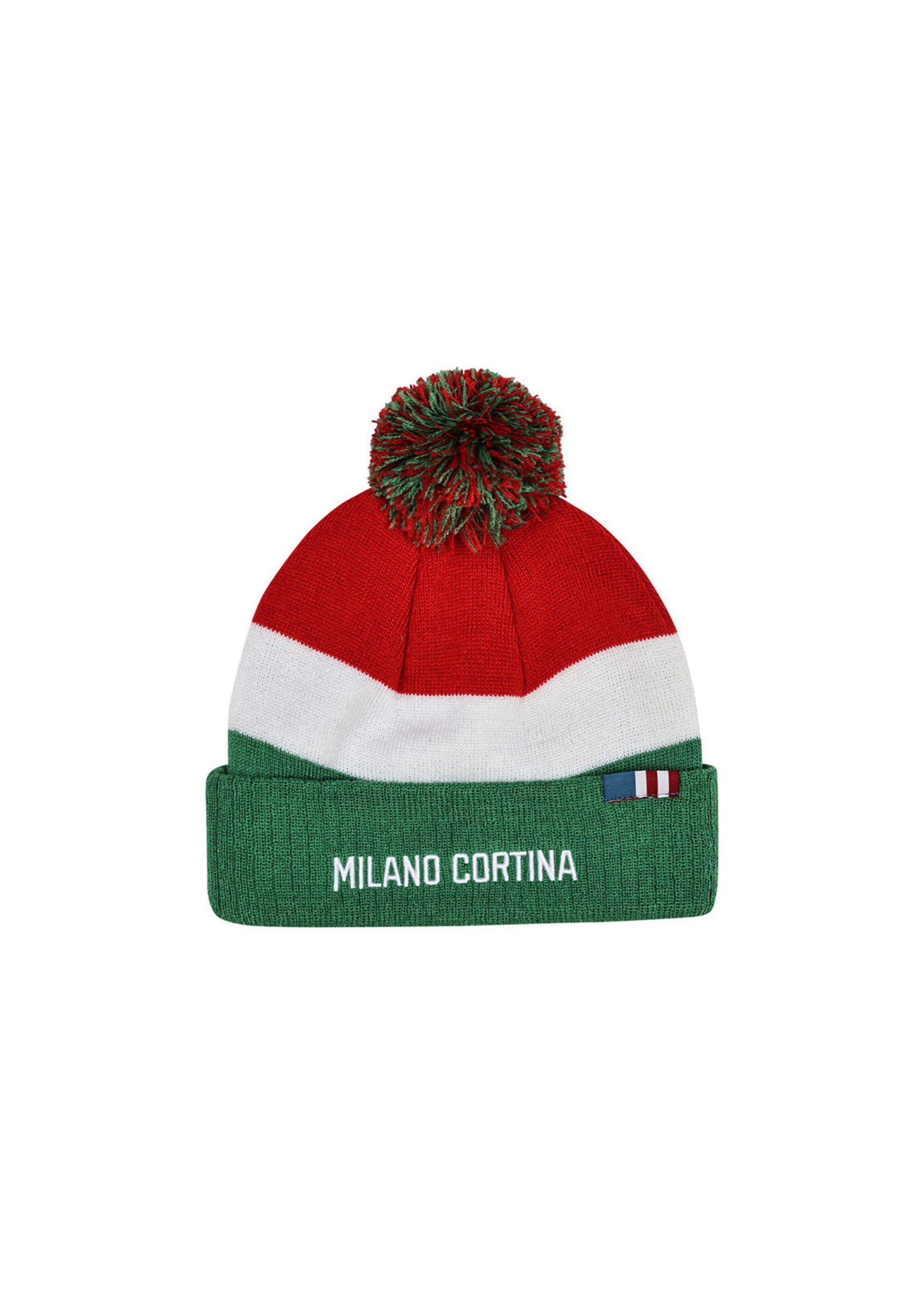 Team USA 2026 Milano Cortina Flag Beanie with Pom