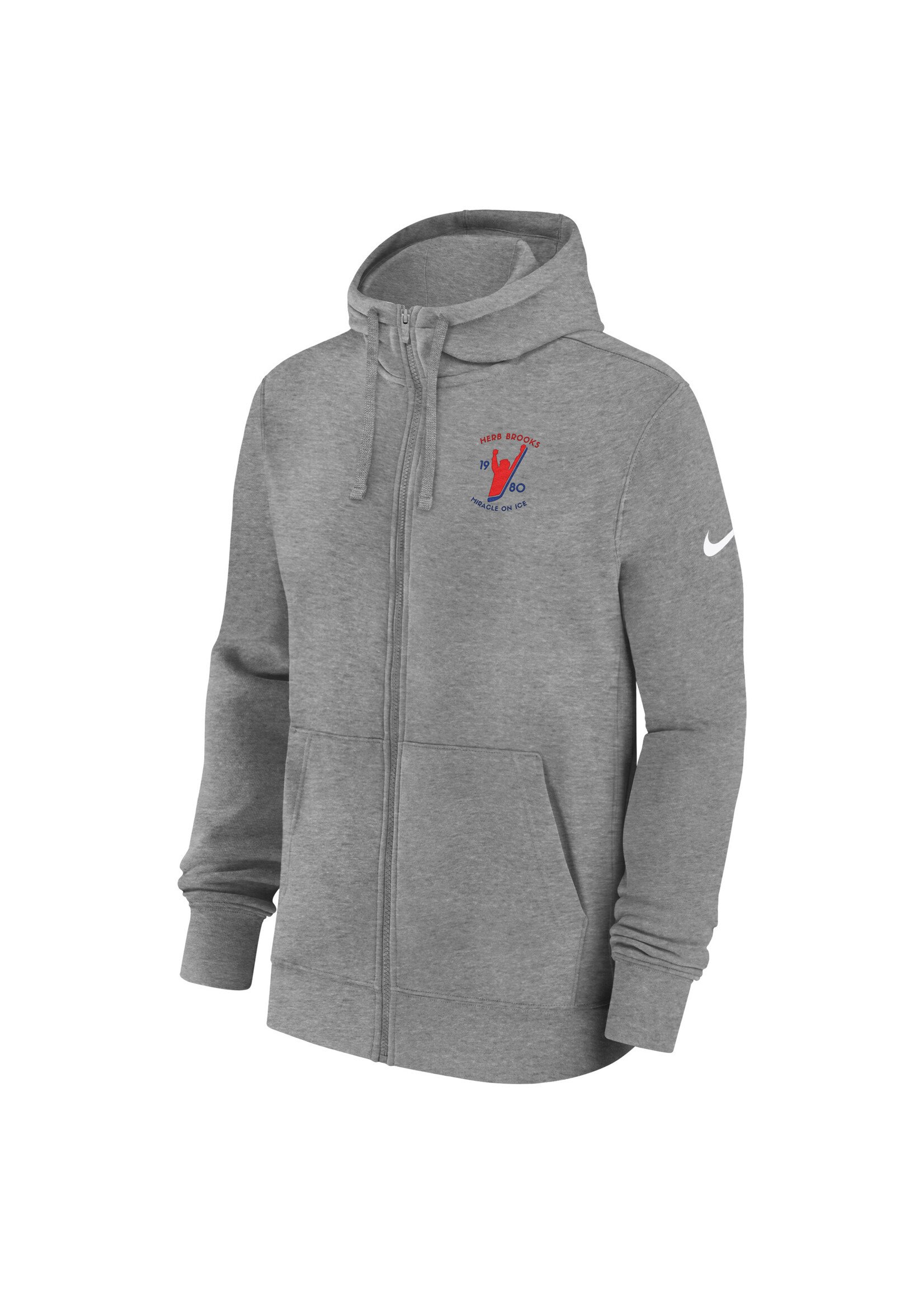 Herb Brooks Nike Full Zip Club Fleece Hood