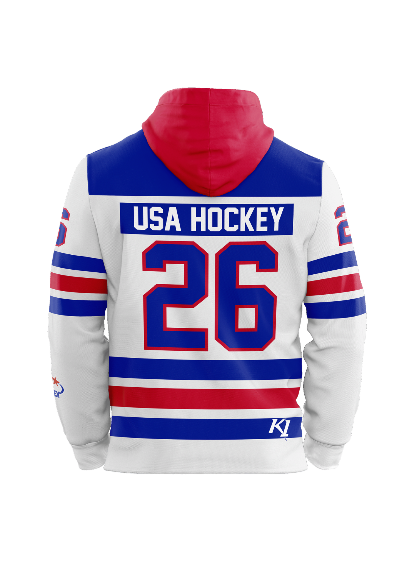 USA Hockey Milano Cortina 2026 Sublimated Jersey Hood