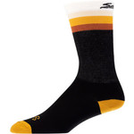 Salsa Salsa Latitude Sock - 8 inch Black White w/ Stripes Small/ Medium