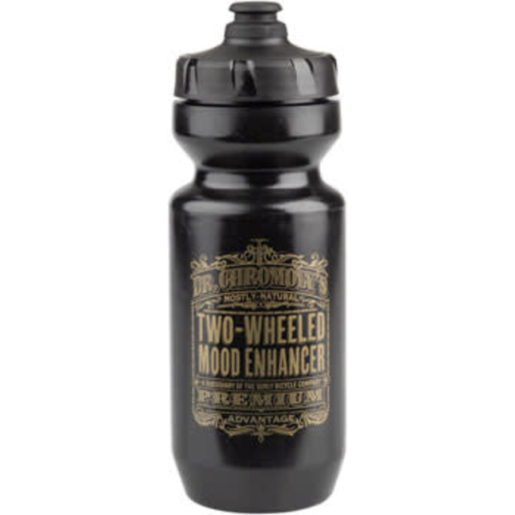Surly Surly Dr. Chromoly's Elixir Purist Water Bottle - Black Gold 22oz