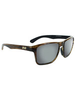 Optic Nerve Optic Nerve Rumble Sunglasses - Shiny Driftwood Demi Polarized Brown Lens with Silver Flash Mirror
