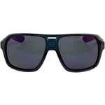 Optic Nerve ONE by Optic Nerve Molotov Sunglasses - Crystal Navy with Black Polarized Smoke with Gold Lens