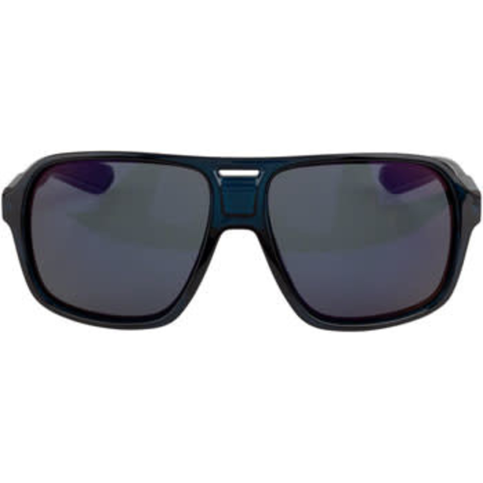 Optic Nerve ONE by Optic Nerve Molotov Sunglasses - Crystal Navy with Black Polarized Smoke with Gold Lens