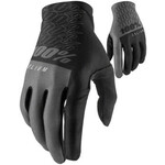 100% Celium Gloves - Black/Gray Full Finger Men's X-Large