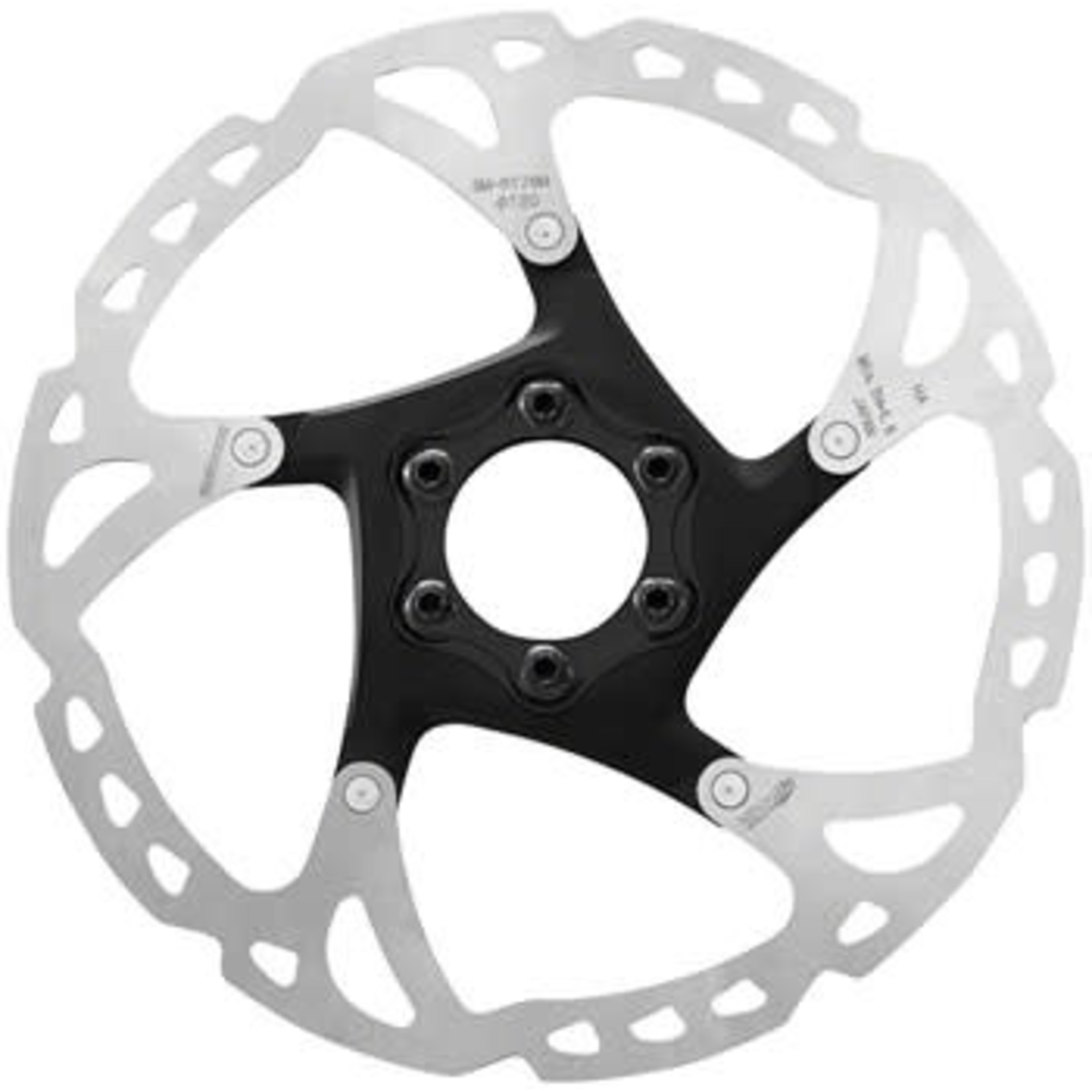 Shimano Shimano SLX SM-RT76-S Disc Brake Rotor - 160mm, 6-Bolt, Silver/Black