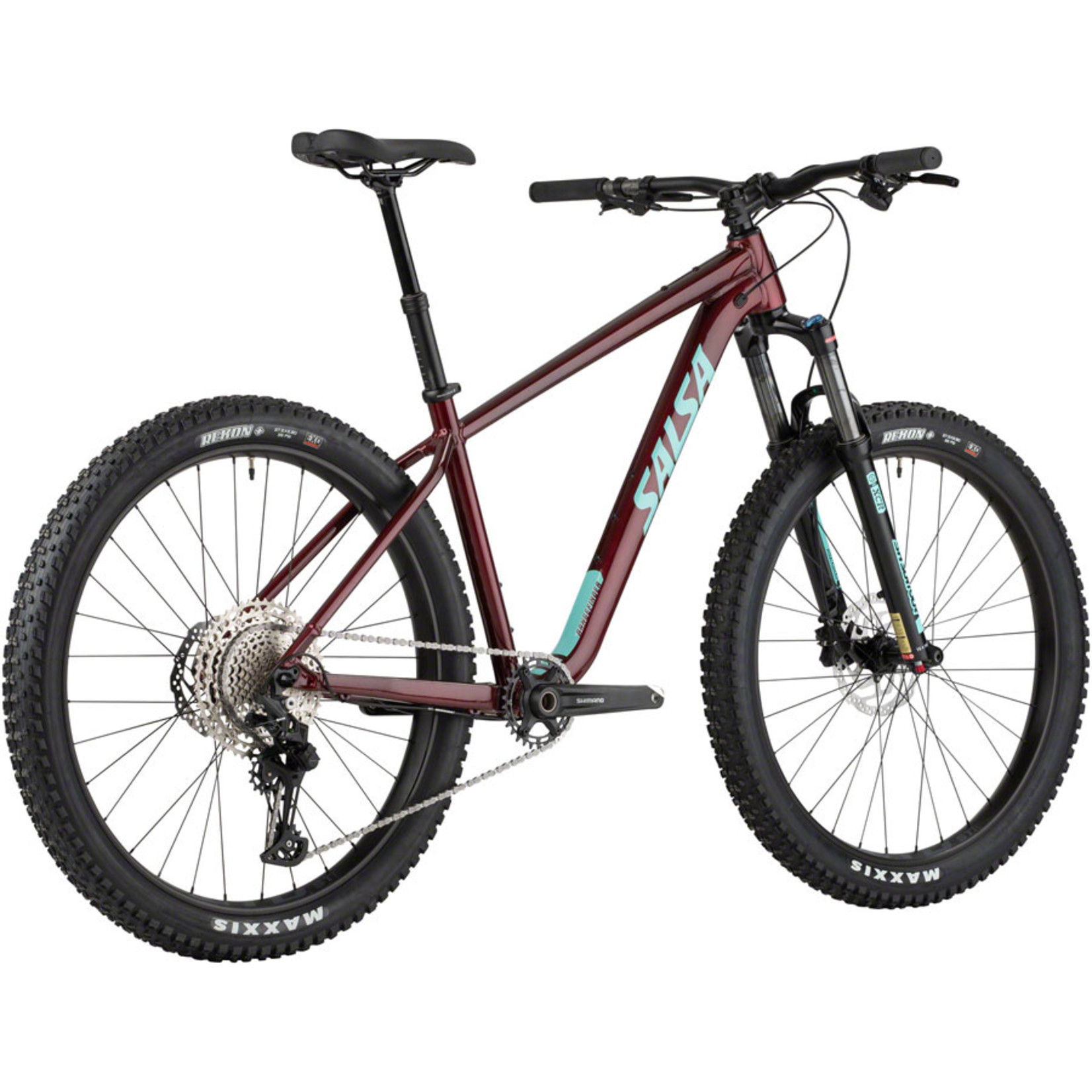 Salsa Salsa Rangefinder Deore 12 27.5+ Bike - 27.5 Aluminum Dark Red Small