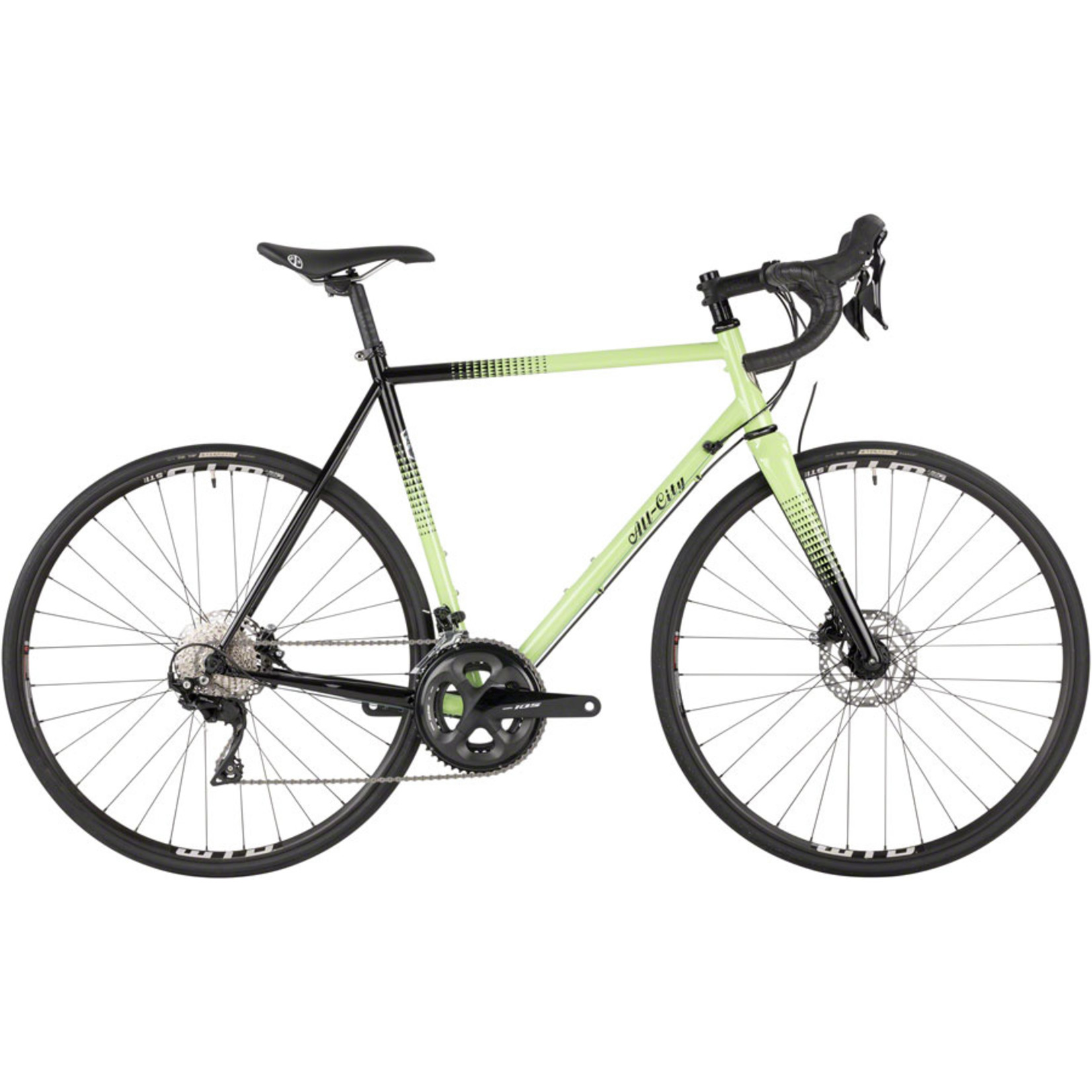 All-City All-City Zig Zag Bike - 700c Steel 105 Honeydew Bling 52cm