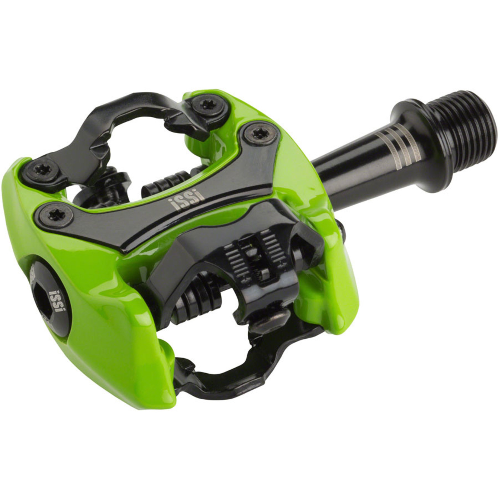iSSi Flash III Pedals - Dual Sided Clipless, Aluminum, 9/16", Lime Green