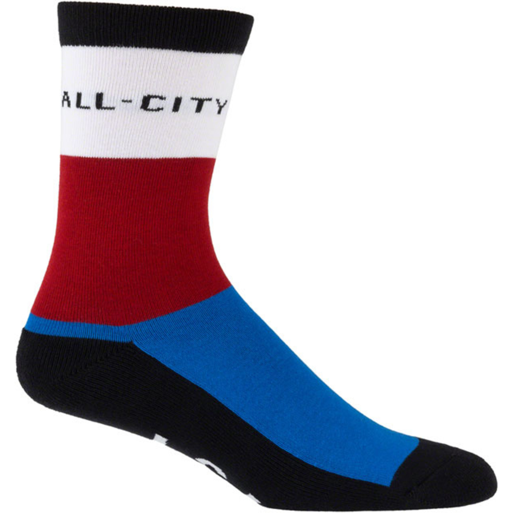All-City All-City Parthenon Party Sock - White, Red, Blue, Black, Large/X-Large