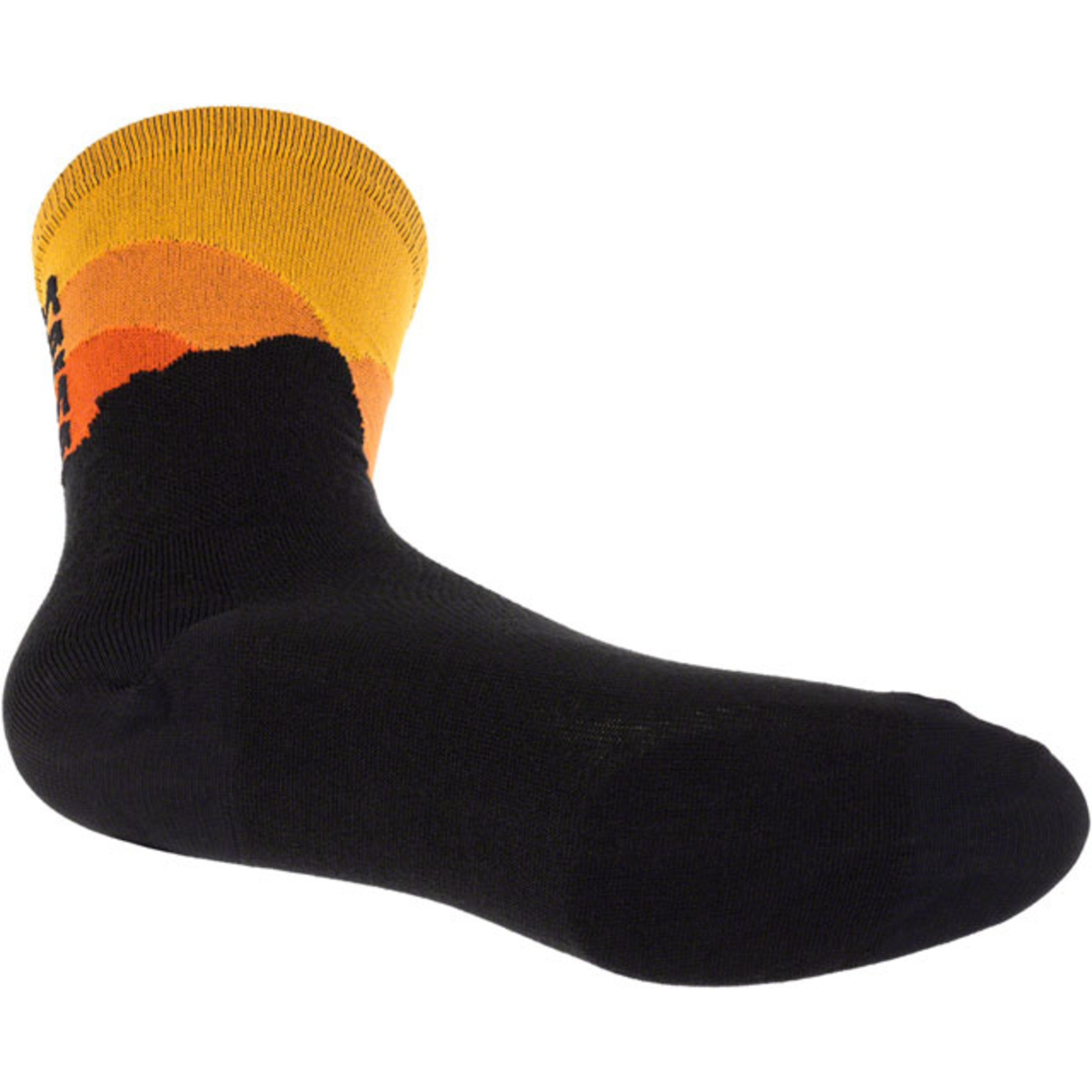 Salsa Salsa Dawn Patrol Sock - 8 inch Black Orange Small/ Medium