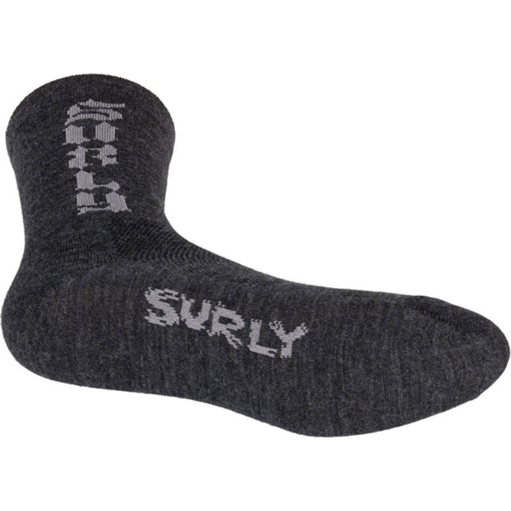 Surly Surly Born to Lose Sock - Charcoal Medium