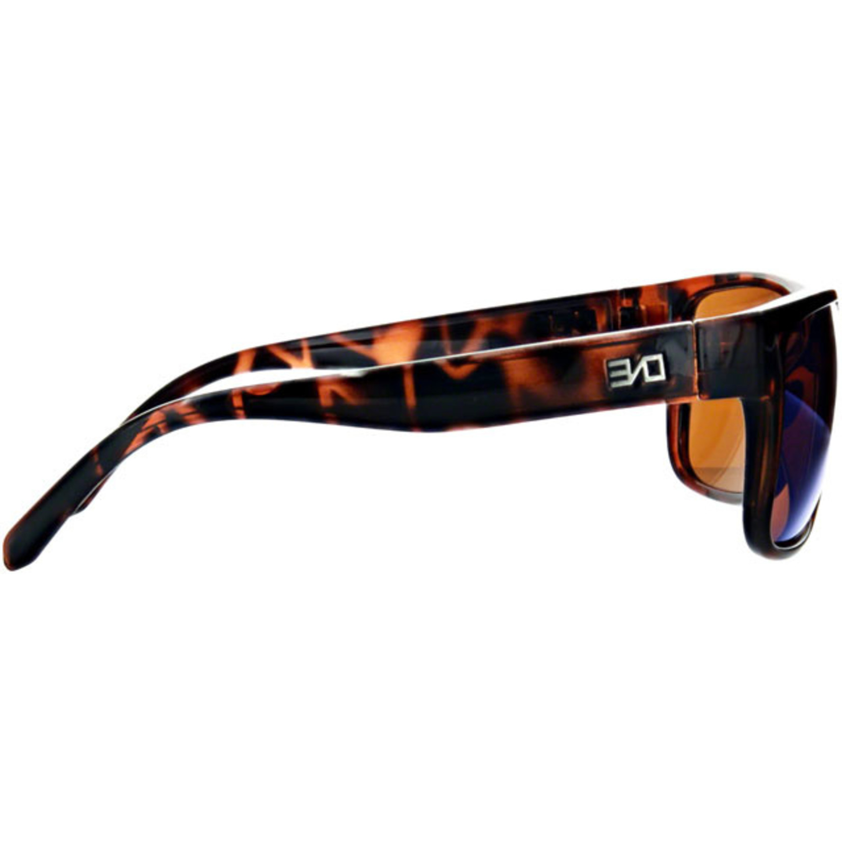 Optic Nerve ONE Kingfish Polarized Sunglasses: Shiny Dark Demi with Polarized Smoke Green Mirror Lens