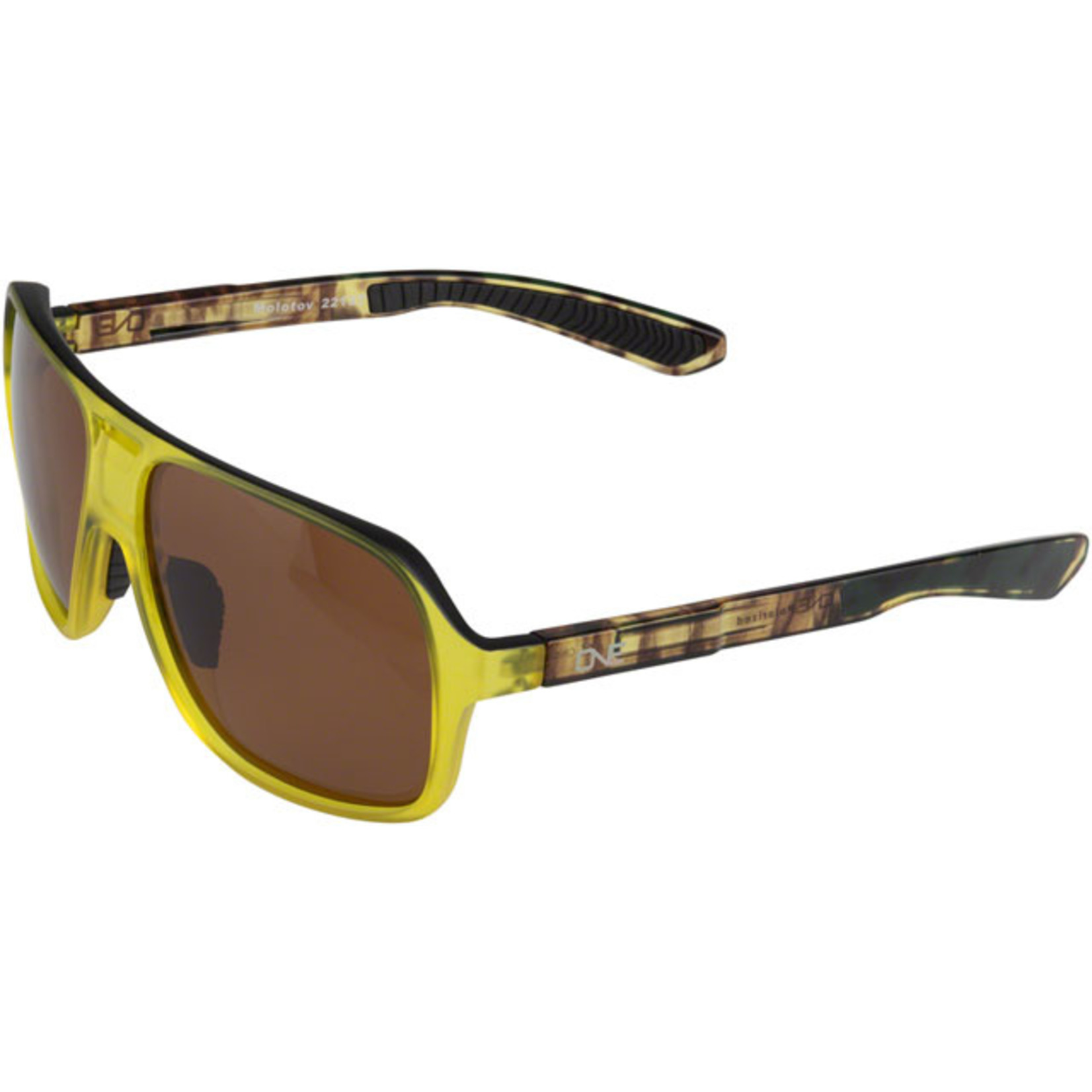 Optic Nerve ONE by Optic Nerve Molotov Sunglasses - Tortuga Green with Black Polarized Brown Lens