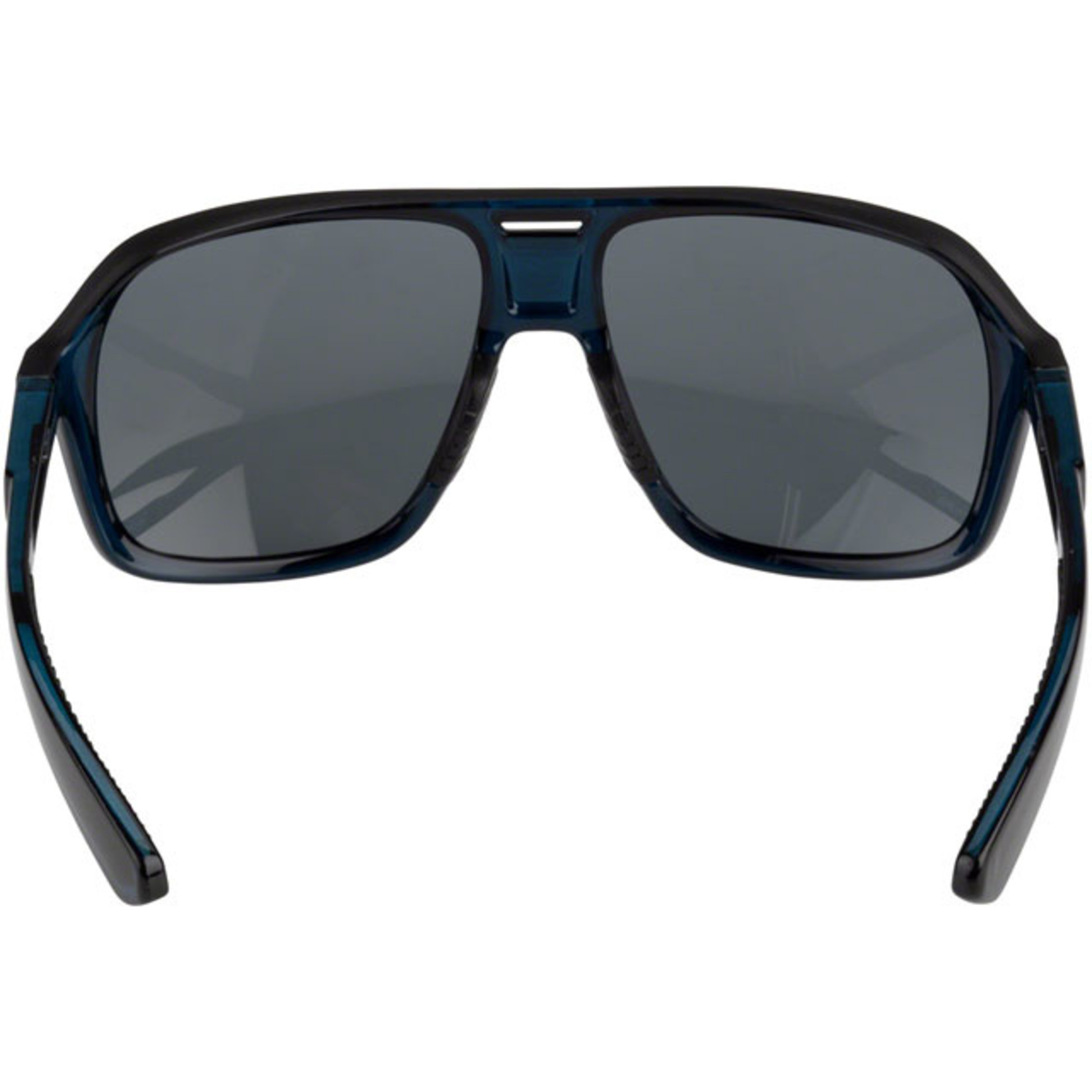 Optic Nerve ONE by Optic Nerve Molotov Sunglasses - Crystal Navy with Black Polarized Smoke with Gold Lens