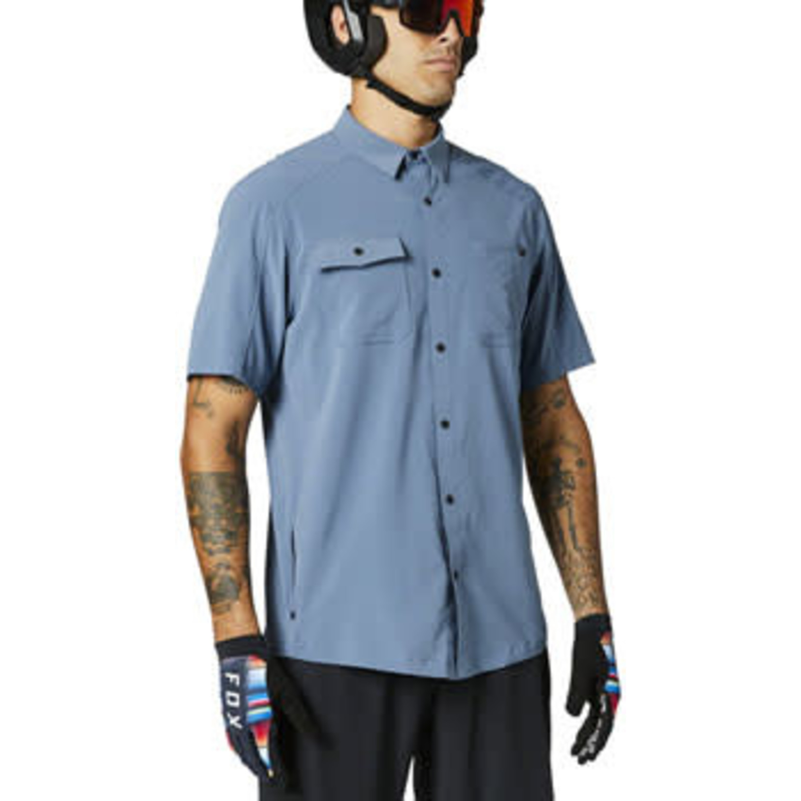 Fox Racing Fox Racing Flexair Woven Jersey - Matte Blue, Men's, Small