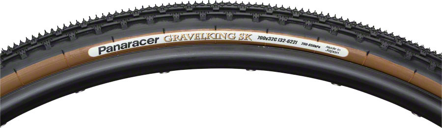 Panaracer GravelKing SK Tire - 700 x 38 Tubeless Folding Black