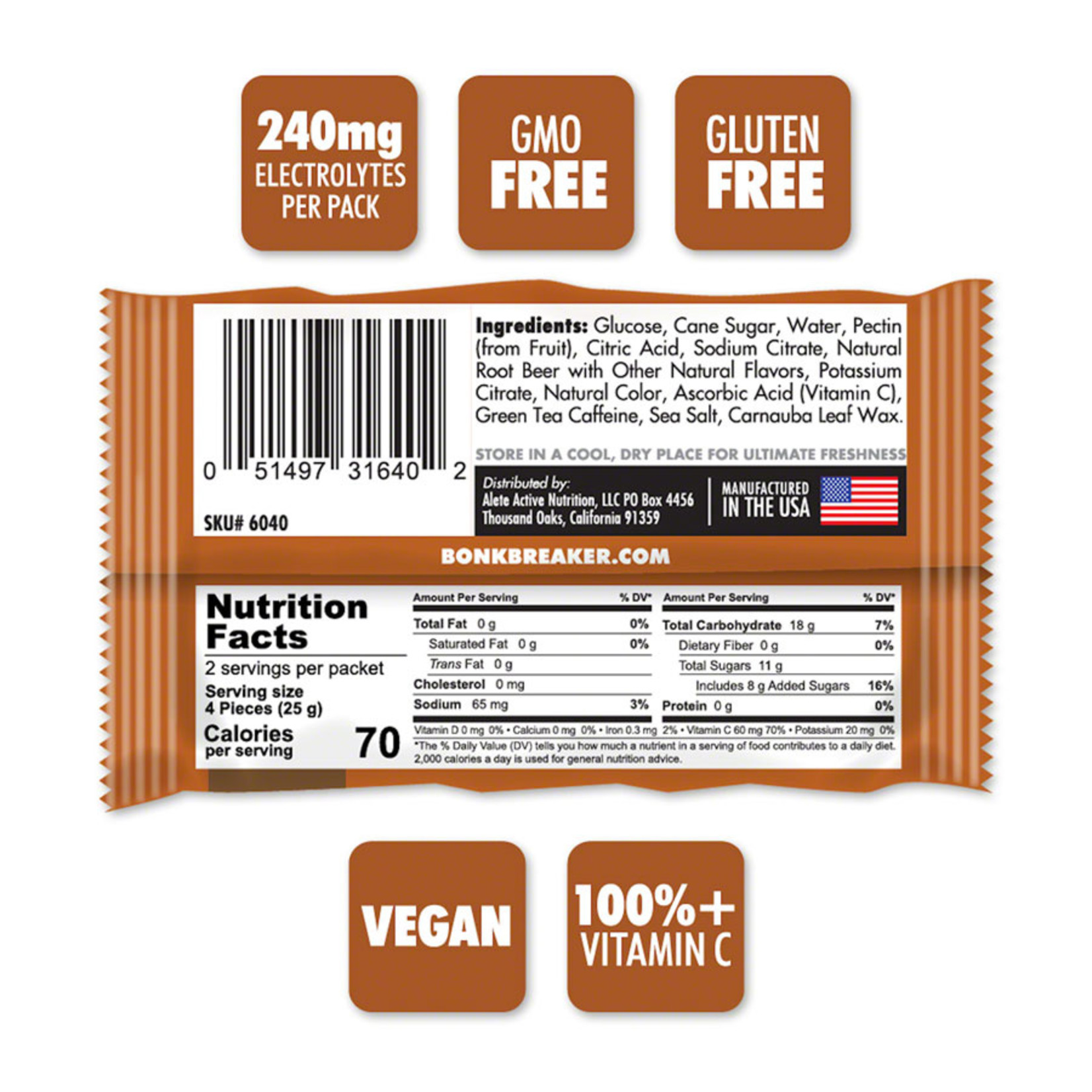 Bonk Breaker Bonk Breaker Energy Chews - Root Beer