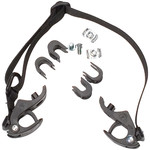 Ortlieb Ortlieb Replacement Pannier Hooks: For QL1 Systems Fits 16mm Rails and comes with 10mm 8mm Reducers Pair Black