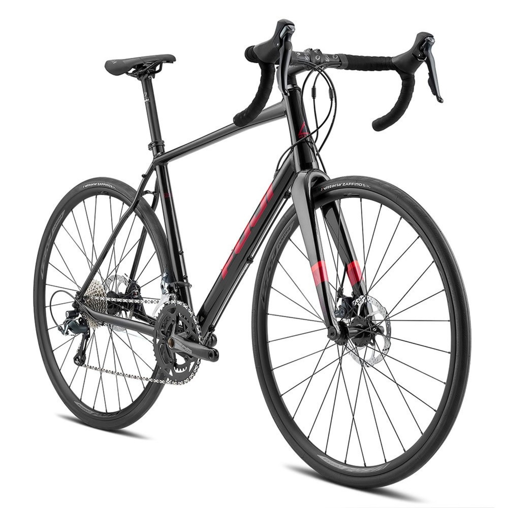 Fuji Fuji Sportif 1.3 Disc Pearl Black/Red Orange 54cm