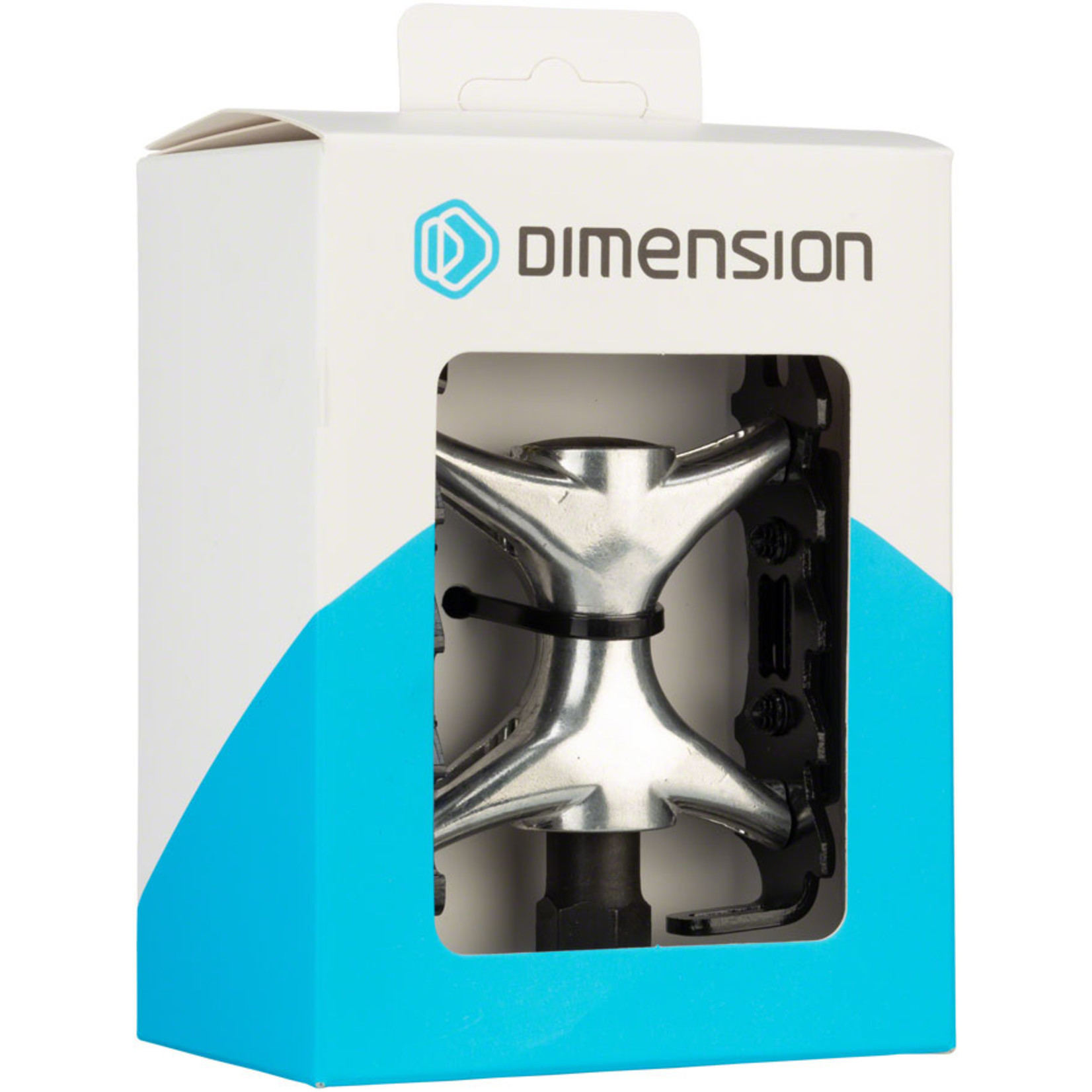 Dimension Dimension Mountain Compe Pedals - Platform Aluminum 9/16 Black/Silver