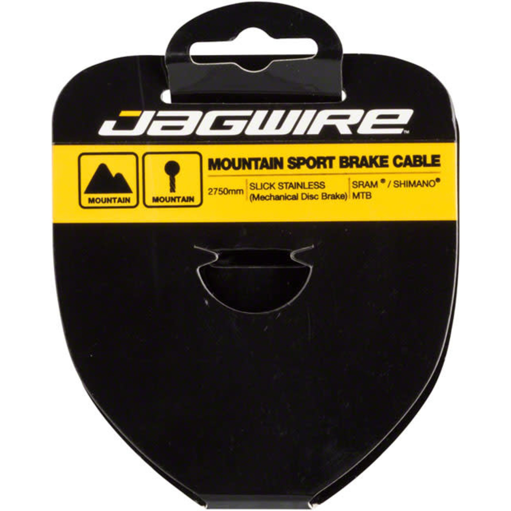Jagwire Jagwire Sport Brake Cable Slick Stainless 1.5x2750mm SRAM/Shimano Mountain Tandem