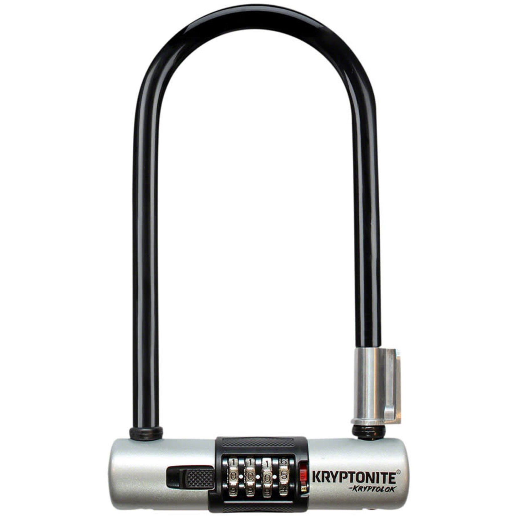 Kryptonite Kryptonite KryptoLok U-Lock - 4 x 9", 4-Digit Combination, Black, Includes bracket